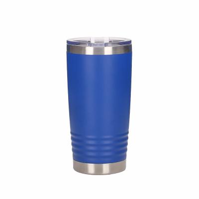 China Sustainable Car Cup 304 Stainless Steel Vacuum Color Spray Wire Water Cup Car Ice Cup 20oz for sale