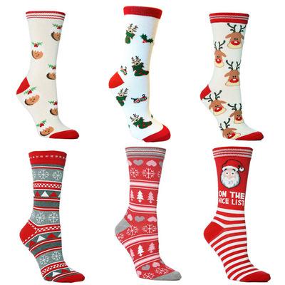 China 2021 Wholesale Cute Funny Christmas Gift Xmas Sock Printing Embossing Printing for sale