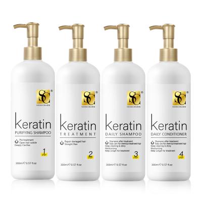 China Private Label Hair Care Products Repair Damaged Hair Straightening Straightening Pure Keratin Treatment Repair Damaged Hair for sale