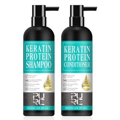 China Hair-Repair Private Label Keratin Protein Hair Shampoo and Conditioner Set Best Collagen Hair Conditioner Nourish and Repair Damaged Hair for sale