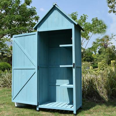 China Easily Assembled Wooden Outdoor Garden Storage Shed Waterproof And Anti Corrosion for sale