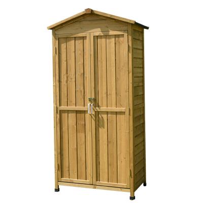 China Easily Assembled Outdoor Garden Shed Wooden Anti Corrosion Waterproof Storage Shed for sale