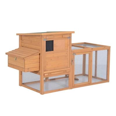 China Breathable Wholesale Wooden Pet House Custom Outdoor Feeding Chicken Cage for sale