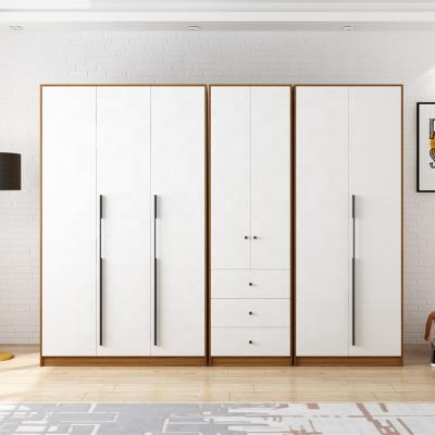 China Modern Bedroom Storage Wardrobe Plan Large Wooden Open Space Combined Wardrobe for sale