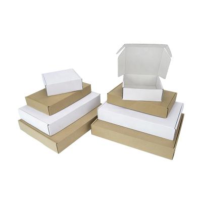 China Recyclable Corrugated Mailer Boxes Folding Kraft Paper Box Underwear Apparel Packaging for sale