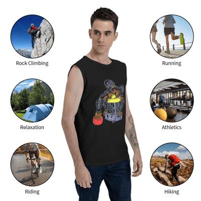 China Customized Fitness Men's Real Anti-pilling Cotton Tank Top Underwear Four Seasons for sale