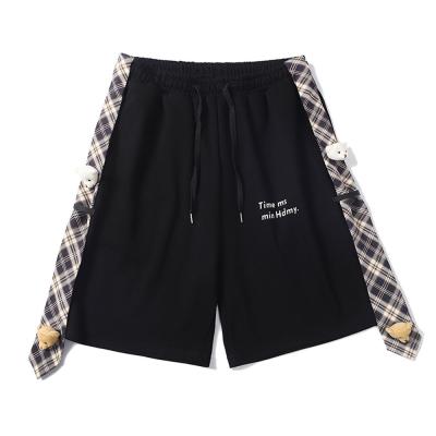 China High Quality Custom Made Side Stripe Plaid Bear Plaid Causal Shorts Mens Shorts for sale