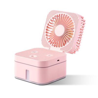 China Night Modern Simple Colorful Cool Light Portable Air Conditioner Humidifier Fan Mini With Ice Mini Air Conditioning Fan Humidifier for sale