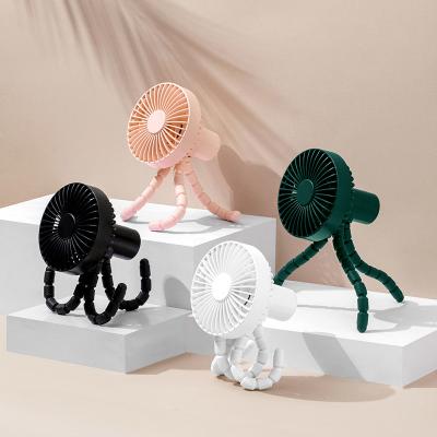 China Deformable Portable Desk Table USB Powered Fan, Stroller Octopus Fan, For Home Office for sale