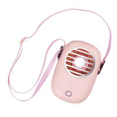 China Mini Neck Fan Outdoor Portable Mini Electric Fan USB Mini Neck Hanging Fan Rechargeable for sale