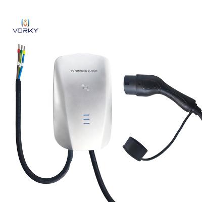 China AC Home Charging Custom AC Home EV Charger IEC62196 Type 2 Mode 3 Electric Vehicles Car Charger 32A 250V EV Wallbox 7KW RFID Card OCPP WIFI APP for sale