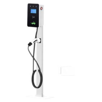 China Pure copper Smart Floor-Mounted EV Charging Port 7Kw 11Kw 22Kw EV Charger Stations Portable New Energy AC Electric Car Charger Type 2 for sale