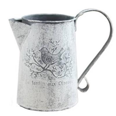 China New Design Home Garden Decoration Garden Decoration Antique Flower Deco Iron Watering Can for sale