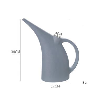 China Home Decoration Garden Decoration 3 Liter Plastic Watering Can With Handle Anti Impact Comfortable Cute Garden Indoor Watering Pot for sale