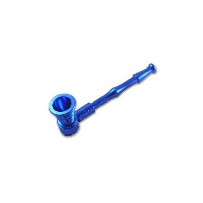 China Minimalist Aluminum Metal Screw Smoking Pipe L110mm for sale