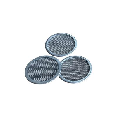 China Stainless Steel 37mm Metal Filter Wire Screen With Stainless Steel Rim For Smoking Accessories for sale