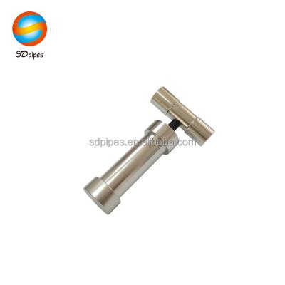 China Small Aluminum T-type Hand Pollen Herbal Presser Presser for sale