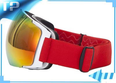 China Silicone Strap REVO Red Polarized Snowboard Goggles For Skiing Sports for sale