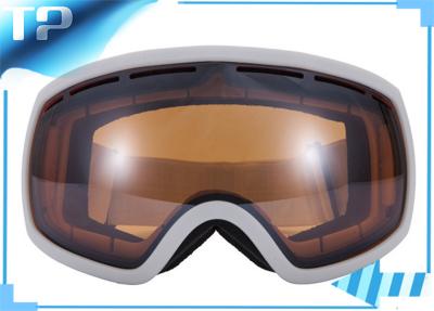 China OTG PC Brown Prescription Custom Snow Goggles Anti - Slip For Men for sale