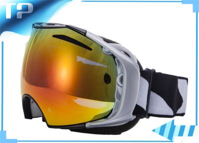 China Frameless Neon White Womens Custom Snow Goggles Design For Skating for sale