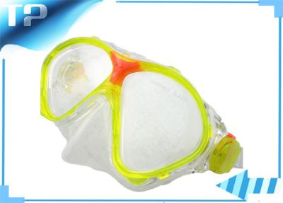 China Yellow Adult Aqualung Scuba Dive Equipment Tempered Glass Lens for sale