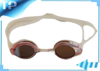 China Fashion HD Tinted Swim Goggles For Swimming / Anti Clip Swimming Mask Goggles for sale