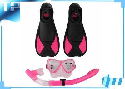 China Full Face Pink Exercise Swim Fins / Scuba Diving Equipment For Womens for sale