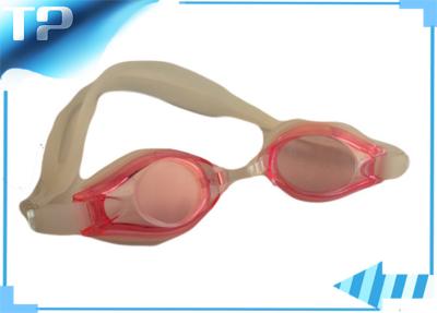 China Mirrored Anti - Fog Pink Kids Swim Goggles Leakproof Anti - Scratch for sale