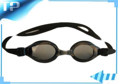 China Waterproof Professional Black  Kids Swim Goggles Non - Fogging for sale