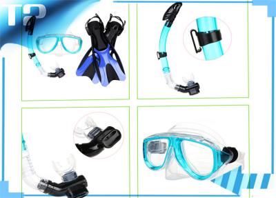 China Bule Junior Aqualung Free Adult Snorkel Gear TPE / PP For Diving for sale