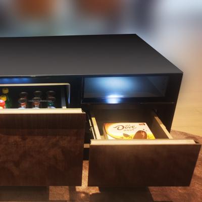 China (Size) Adjustable Refrigerator Coffee Table Smart Music Table With Refrigerator for sale