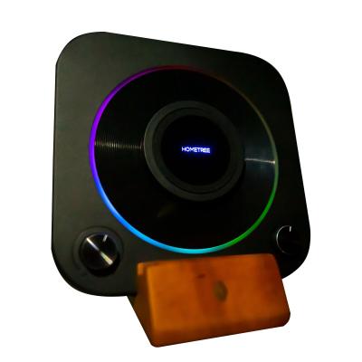 China Retro USB SD Mp3 Luxury Lifestyle Disc Shaped Wireless Player With Wireless Charging for sale