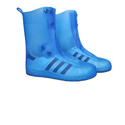 China High Top Silicone Rain Boots Shoe Cover Waterproof Non-slip Neutral Waterproof Shoe Cover for sale