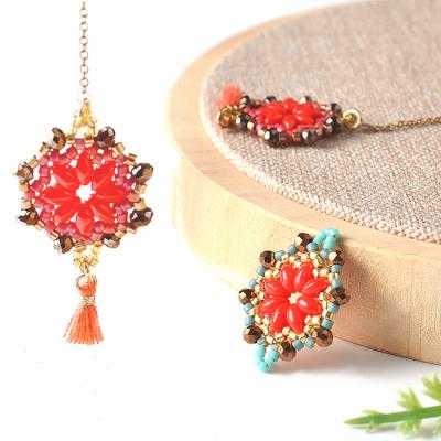 China Miyuki Seed Beads Fashion Custom Necklace Pendant Wholesale Beads Diy Pendant Accessories for sale