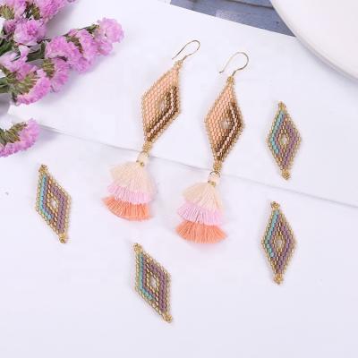 China Fashion glass miyuki delica necklace pendant handmade seed beads jewelry making supplies for sale