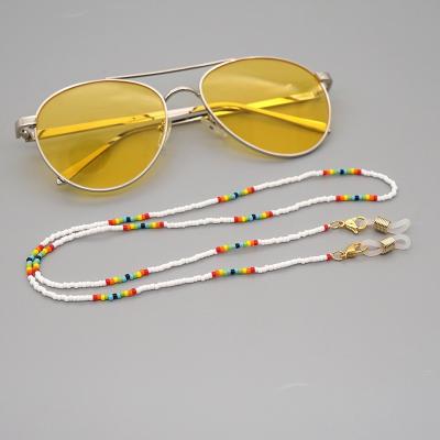 China Custom Trending Color Beaded Sunglasses Chain Fashion Accessories Sunglass Chain for sale