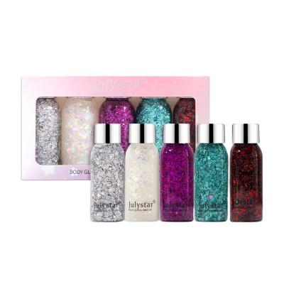 China Brighten Your Makeup and Feel Colorful Instant Makeup Eyeshadow High Face Glitter Body Liquid Gel for sale