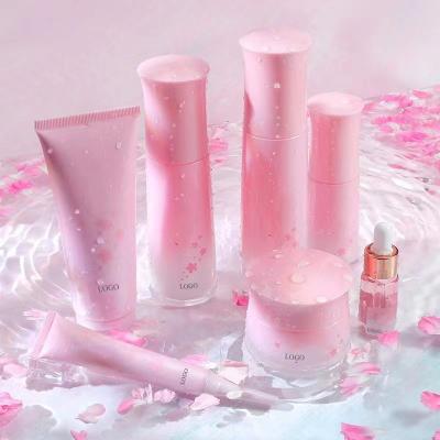 China 7 Pieces Gift Set SAKURA Skin Care Product Anti Aging Skin Repair Private Label OEM Facial Treatment for sale