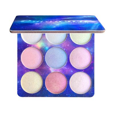 China Waterproof Private Label 9 Colors Eyeshadow Makeup Custom Shimmer Matte Color Palette Accents Eyeshadow for sale