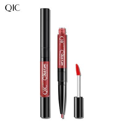 China Dual Pigment in-1 Matte Lipliner Pencil Waterproof Primer Lip Liner 2 Matte Natural Waterproof Lip Glaze High Lip Gloss for sale