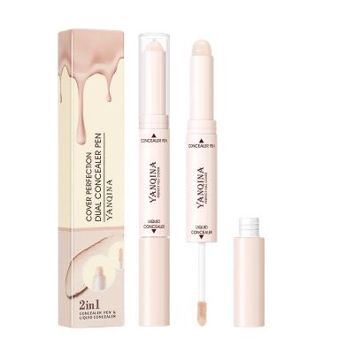 China Moisturizer Korea Maquillaje Double-End Concealer Pencil And Highlighter Bar Contour Contour Balance Makeup Pen Stick Cosmetic Bar for sale