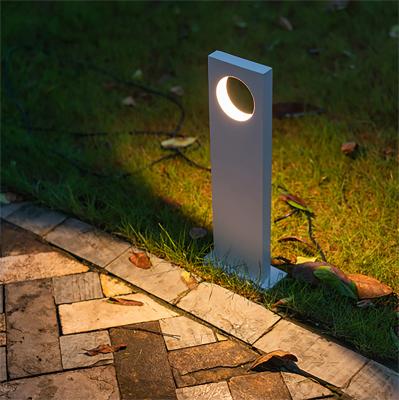 China Garden Modern European Style LED Bollard Light White Decorative Lawn Light for sale