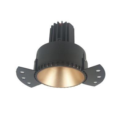 China Residential Aluminum 10W Round Recessed Trimless Downlight Spotlight Frameless for sale