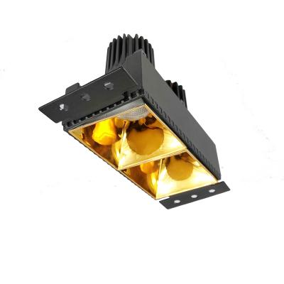 China Embeded Double Head and Square Trimless GU10 MR16 Spot Light Two Head and Downlight Fixture for sale