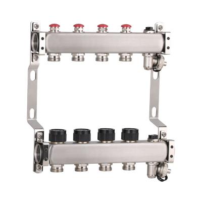 China Dinro Modern Stainless Steel Water Manifold Manifold Home Plumbing Underfloor Heating Central HVAC for sale