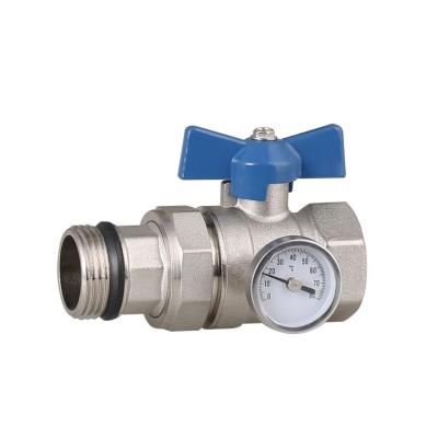 China General Brass Ball Valve Thread Ball Valve With Watch Inside And Outside Angle Valve for sale