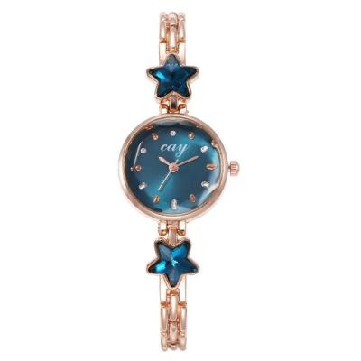 China Quartz Chain Diamond Watch Girls Gift Set Central Statistical Institute TW527 Lucky Star Slim Steel Women Day/Date Fashion Wristwatches for sale