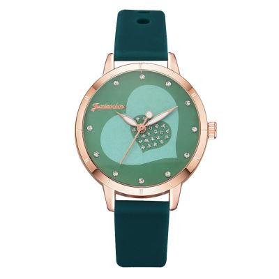 China New Arrival LW649 Heart Pattern Day/Date Colorful Crystal Ladies Watches Quartz Vogue Dress Watch For Women for sale