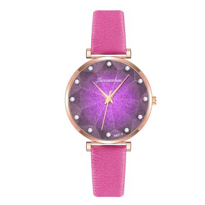 China Day/Date Ready Rhinestone LW600 Scale Running Women Leather Watches Quartz Elegant Ladies Watch China Watch OEM for sale