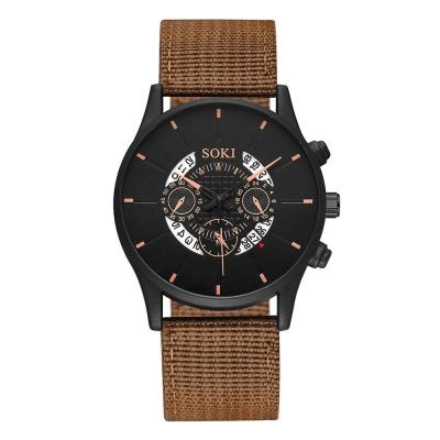 China Day/Date Best Sell OW038 Vintage Nylon Mens Fashion Strap Canvas Sports Watches Student Military Brand Hand Watch for sale